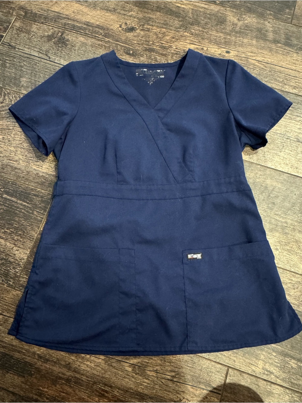 Grey's Anatomy Barco Navy V-Neck Scrub Top